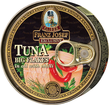 Tuňák kousky v oleji s CHILLI 170g