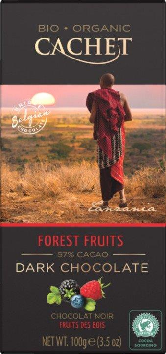 Tanzania hořká lesní ovoce 57% 100g