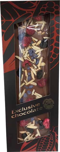 Malina, višeň, mandle a fialka 125g