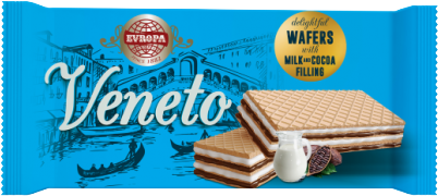 Veneto oplatky VANILLA & COCOA 65g modré