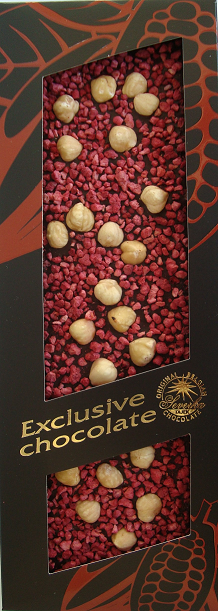 Lískové oříšky a maliny 120g