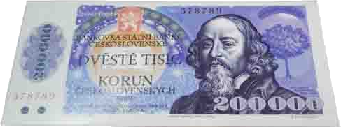 Bankovka 60g 200 000Kč
