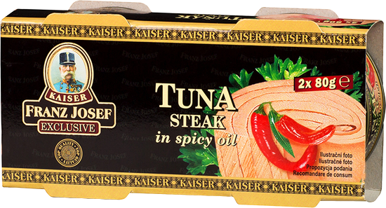 Tuňák steak v PIKANTNÍM oleji 2x80g