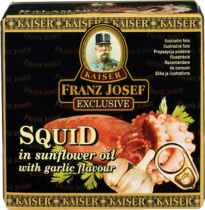 Kalamáry ve slun.oleji s ČESNEKEM 80g