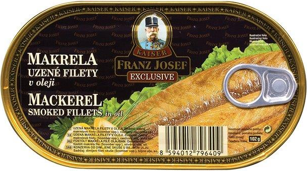Makrela uzená v rostl.oleji 170g