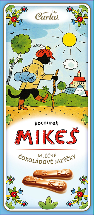 50g MIKEŠ čokoládové jazýčky mléčné