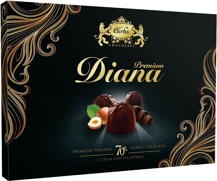 DIANA hořká 70% celý ořech 133g