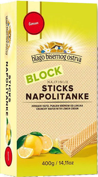 Napolitánky CITRONOVÉ 400g