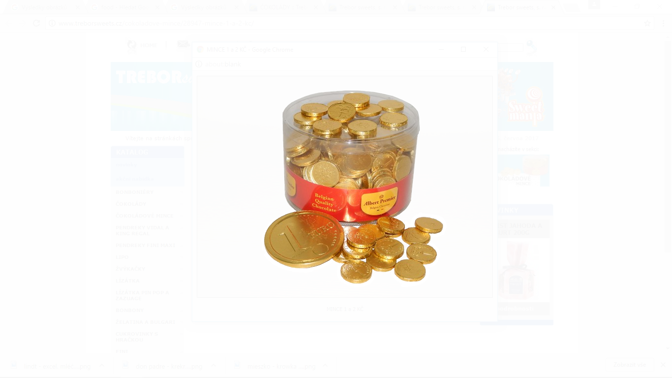 Mince 1,2 Kč, cca 300ks