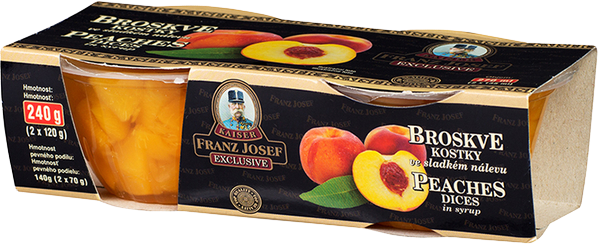 Broskve kostky nálevu 2x135ml