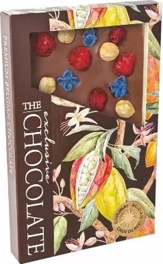 Mléčná lískové oříšky, třešně, fialky 145g