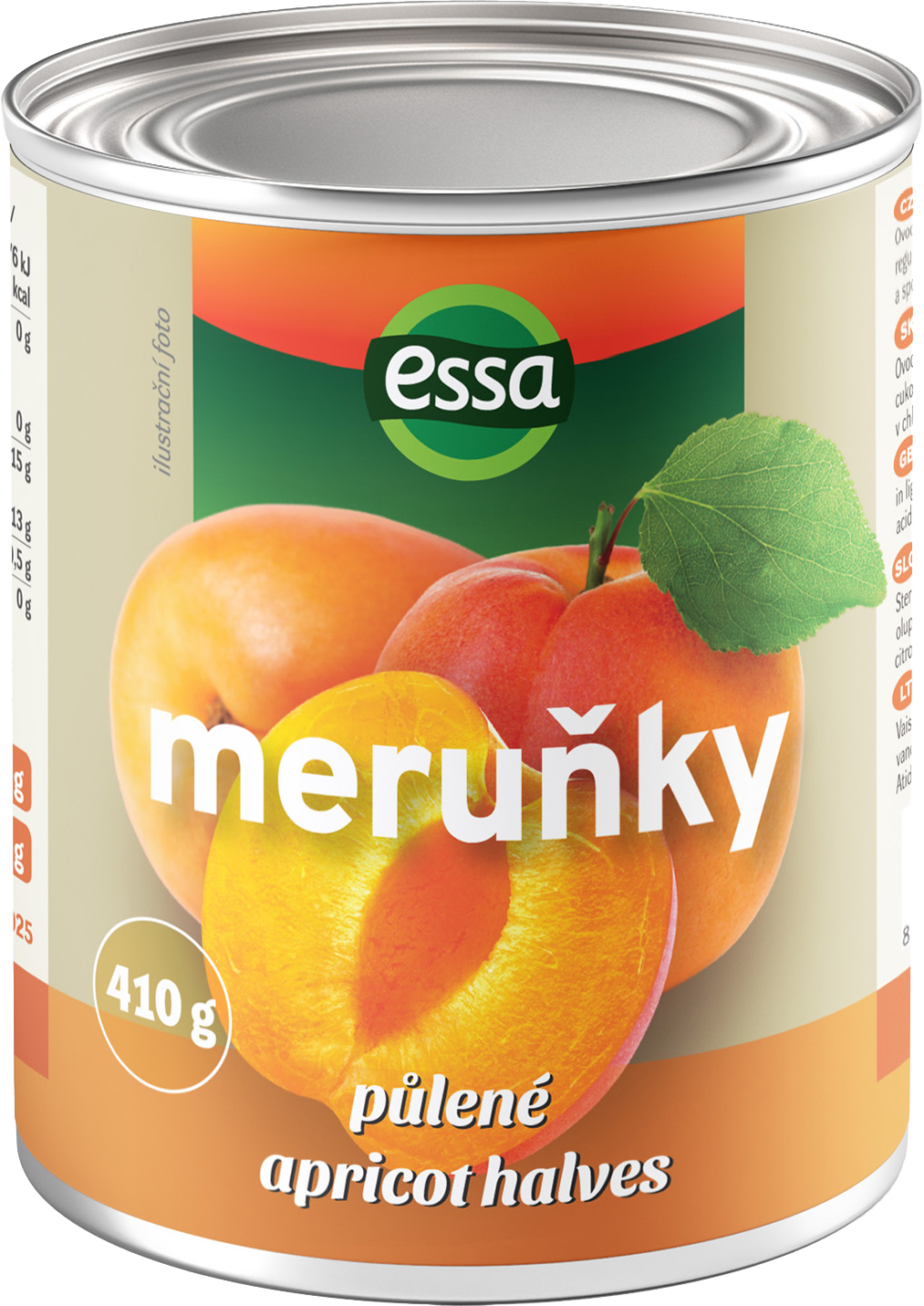 Meruňky půlené loupané 410g