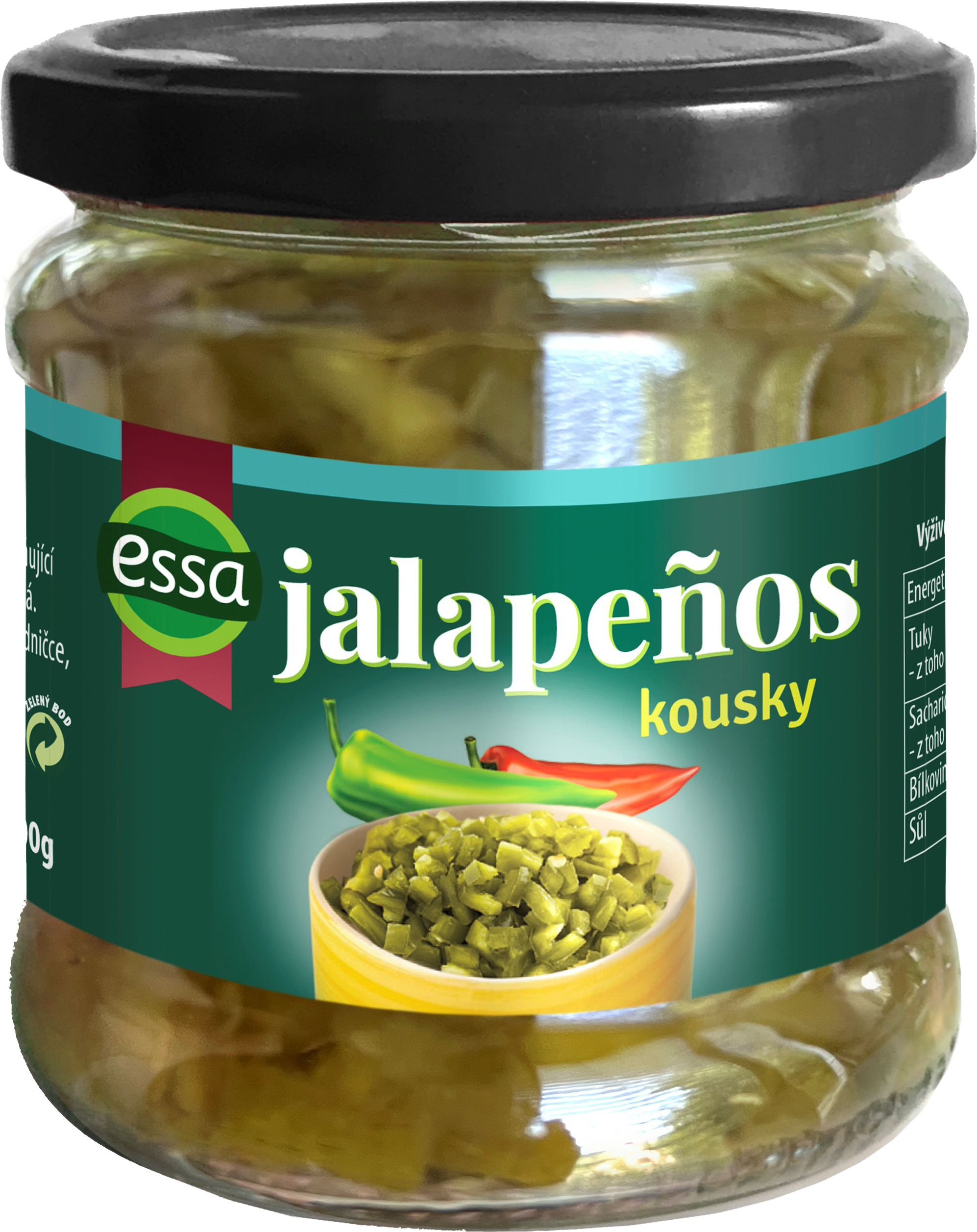 Jalapeňos papričky kousky 180g