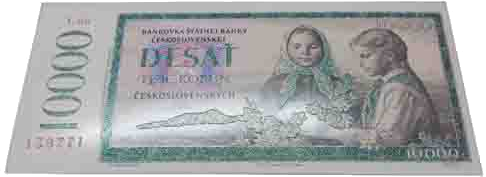 Bankovka 60g 10.000,-Kč