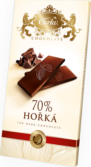 Čokoláda HOŘKÁ 70% 80g