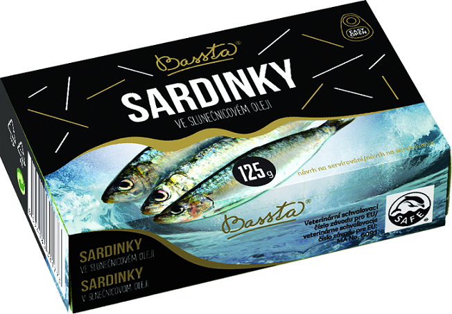 Sardinky ve slun.oleji 125g